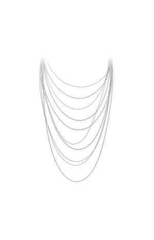 Collier - Multi chaîne - Acier inoxydable