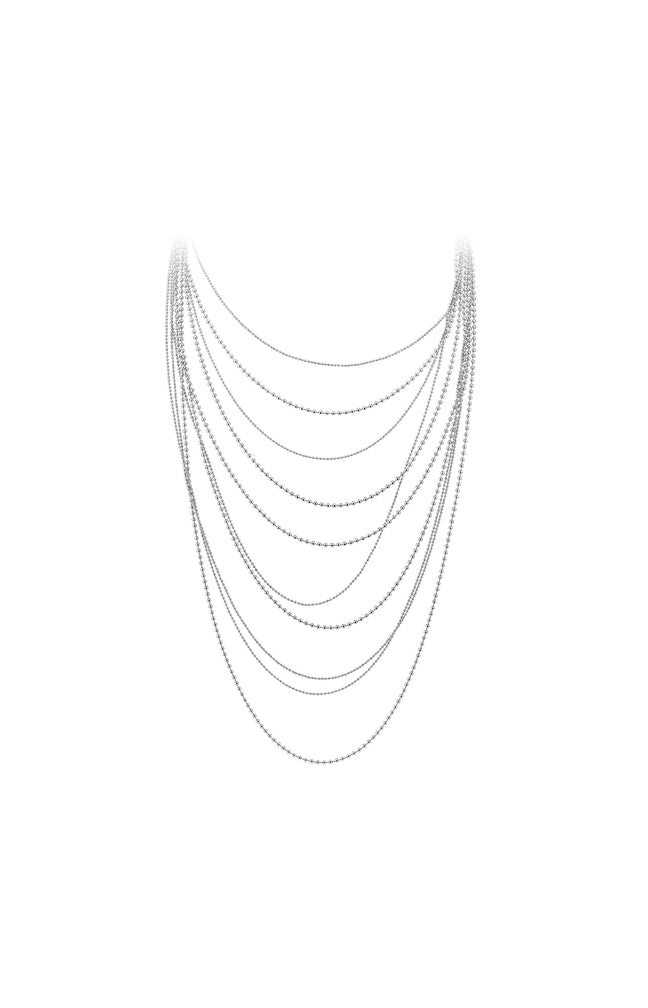 Collier - Multi chaîne - Acier inoxydable