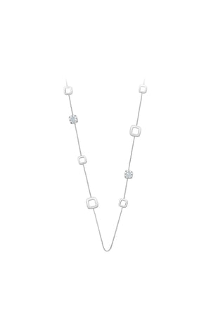 Sautoir - Cristaux & acier inoxydable