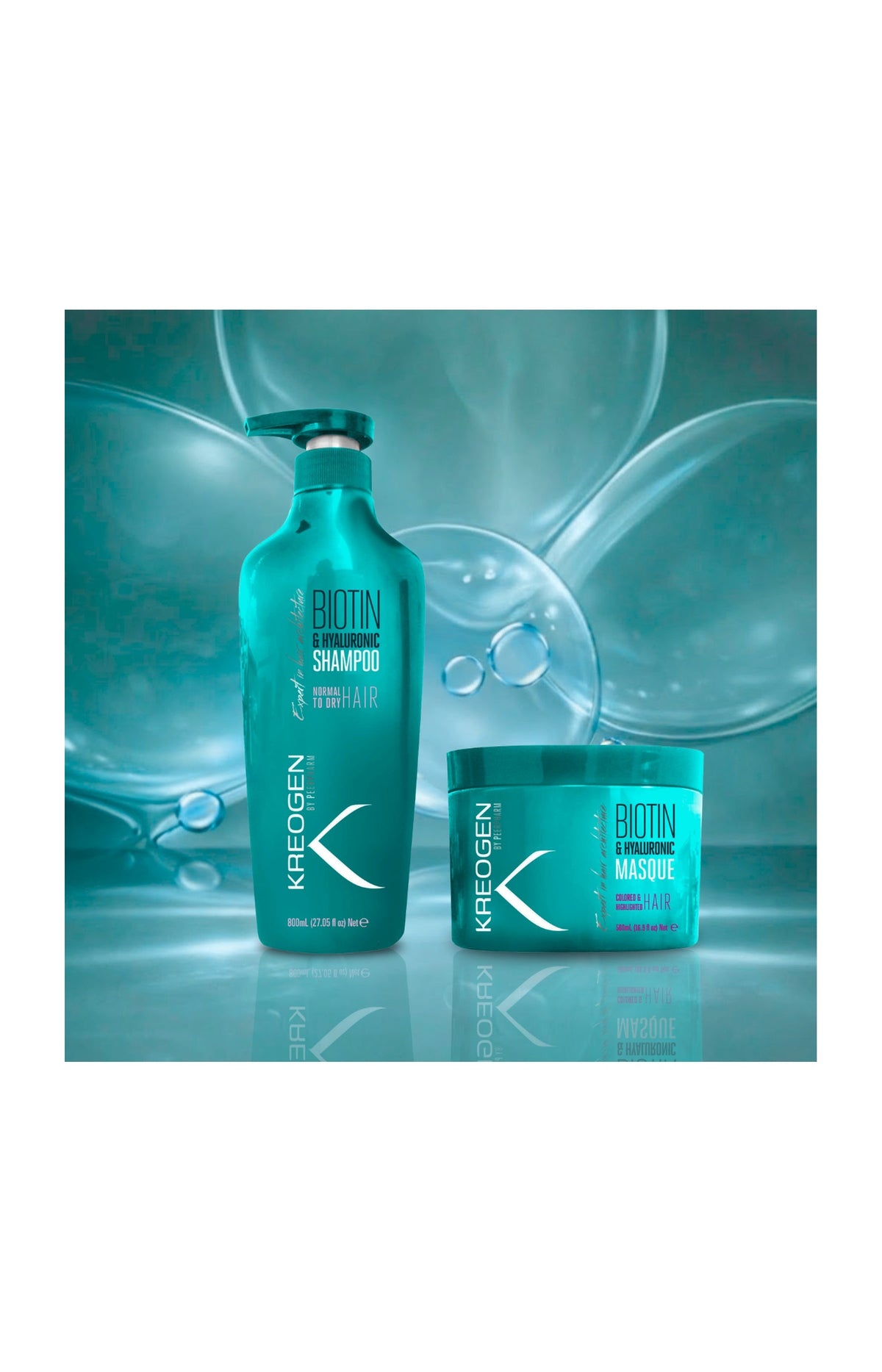 Shampoing & masque revitalisants - Biotine - Cheveux colorés