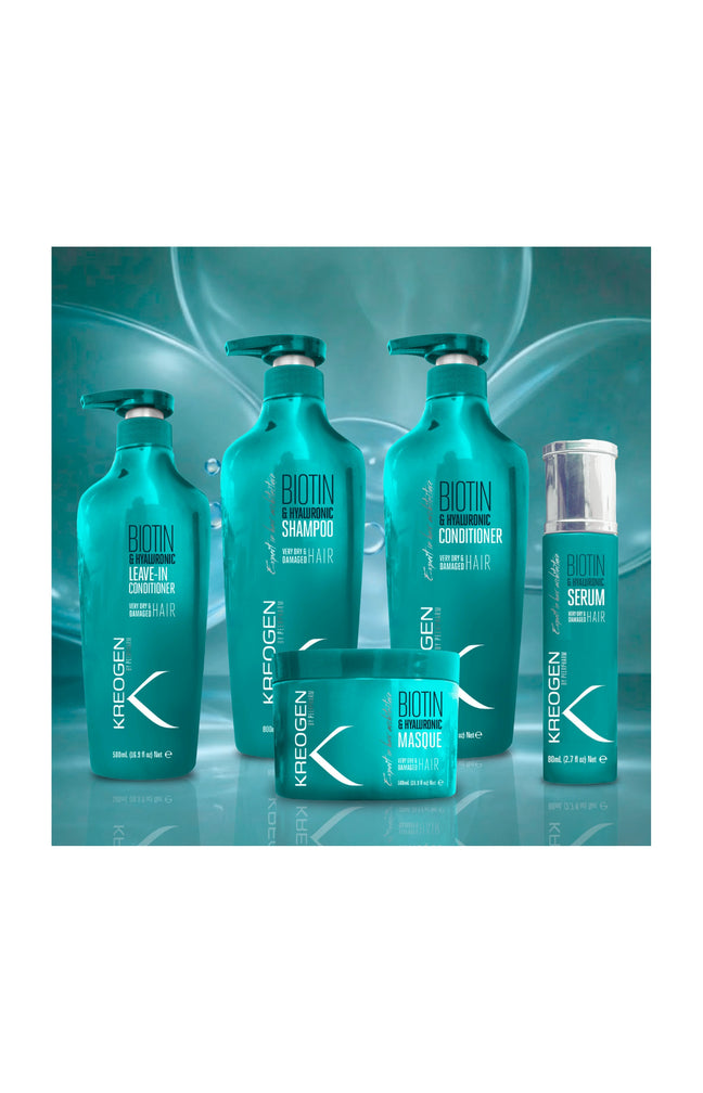Routine réparatrice - Biotine - Cheveux secs & abîmés - 5 produits