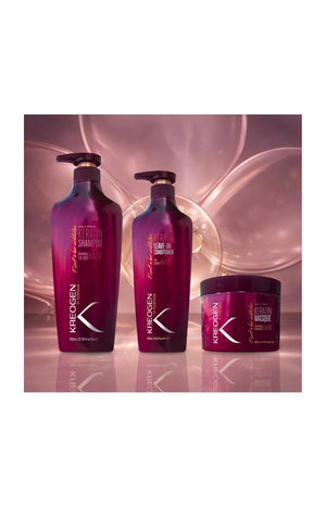 Routine répatrice - Shampoing, masque & sérum - Kératine - Cheveux très secs et abîmés