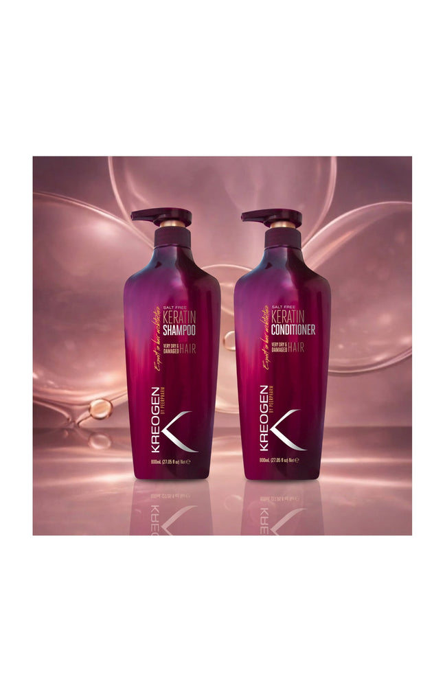 Shampoing & après-shampoing nourrissants - Kératine - Cheveux secs et abîmés