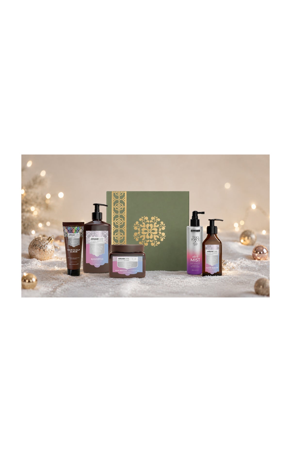 Arganicare Collagène, Kératine & Biotine - Coffret prestige réparateur et fortifiant