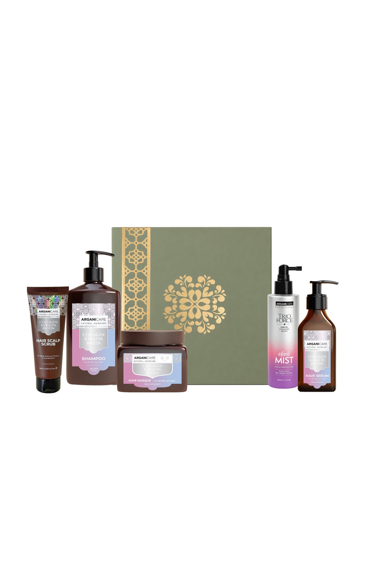 Arganicare Collagène, Kératine & Biotine - Coffret prestige réparateur et fortifiant