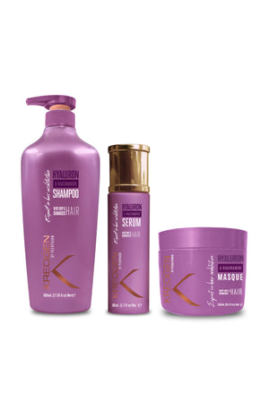 Routine capillaire - Acide Hyaluronique & Niacinamide B3 - Réparation & brillance
