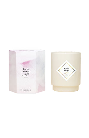 Bougie parfumée - Barbe à Papa - Bracelet Argent acier inoxydable - 180 g