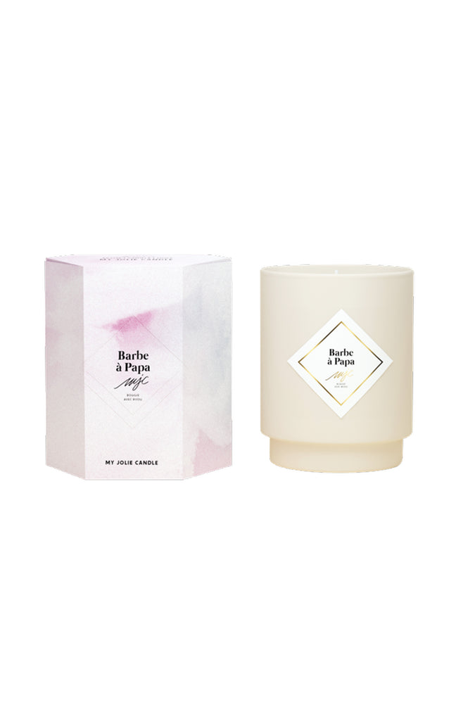 Bougie parfumée - Barbe à Papa - Bracelet Argent acier inoxydable - 180 g