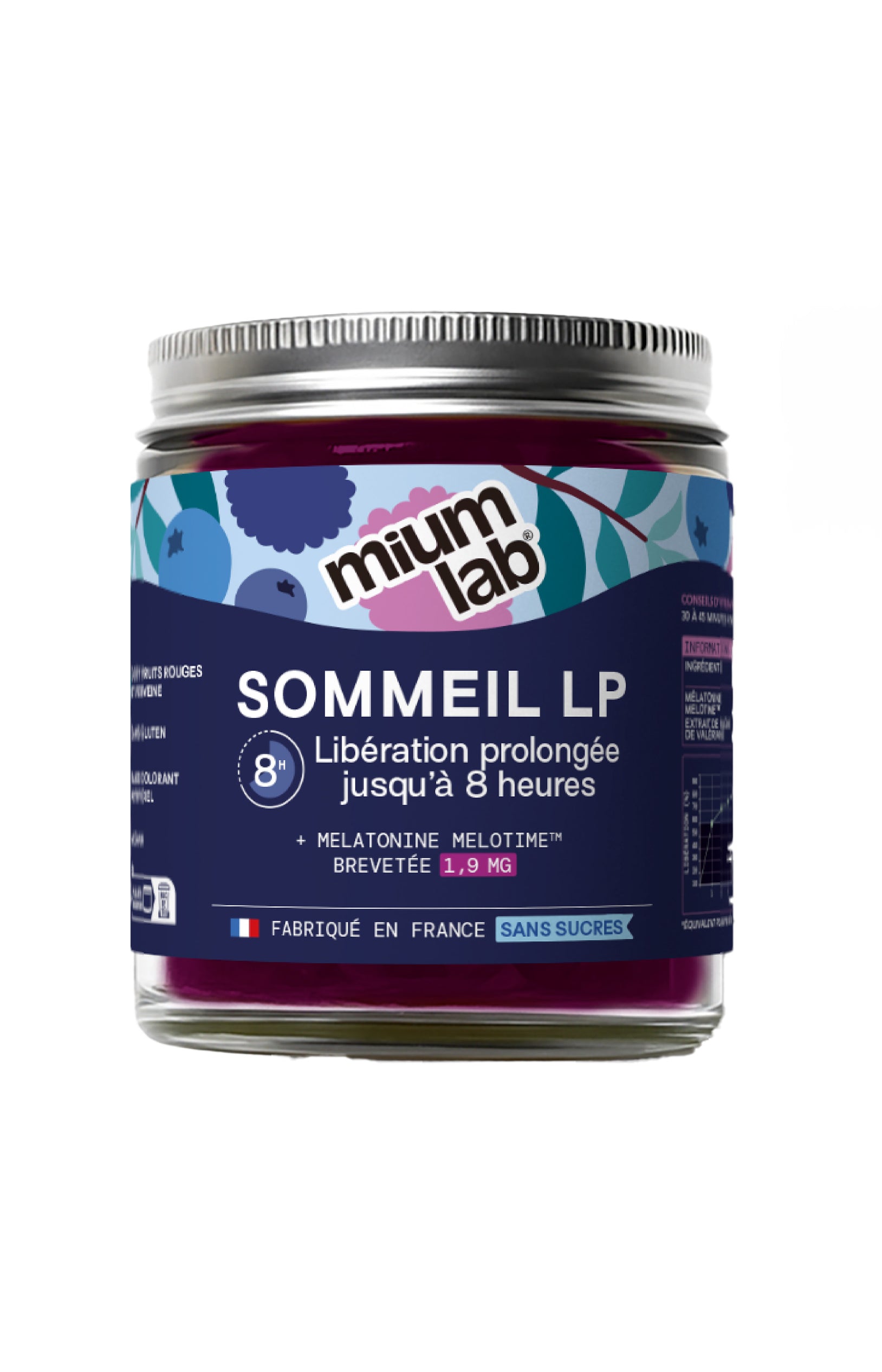 Gummies sommeil prolongé - Mûre & myrtille - Sans sucres - 21 jours