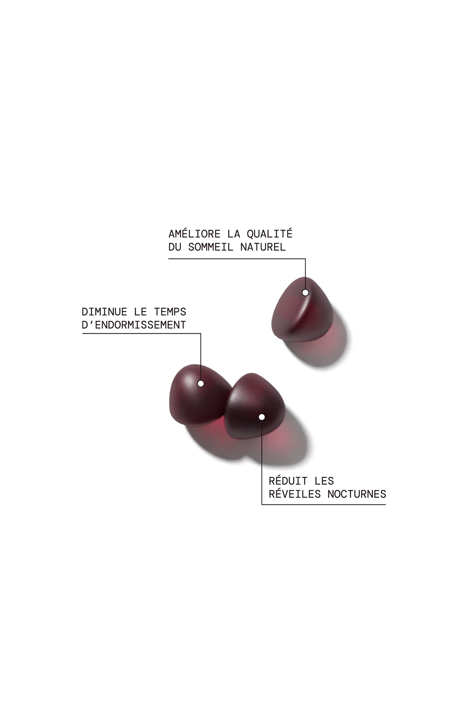 Gummies sommeil prolongé - Mûre & myrtille - Sans sucres - 21 jours