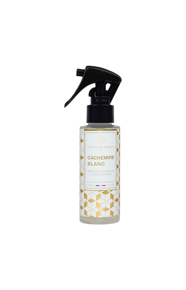 Parfum d'intérieur & de linge - Cachemire blanc - Boisé musqué - 100 ml