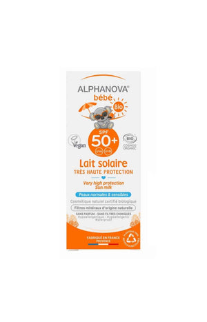 Lait solaire SPF50 bio - Bébé - 50 g