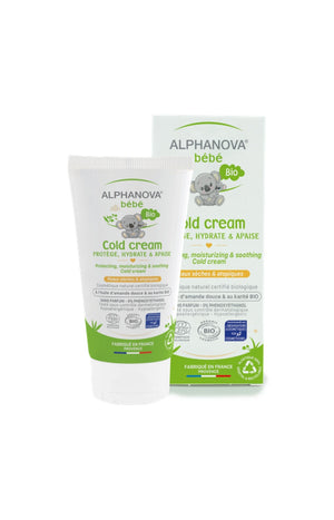 Crème hydratante & nourrissante bio - Huile d'amande douce - Bébé - 50 ml
