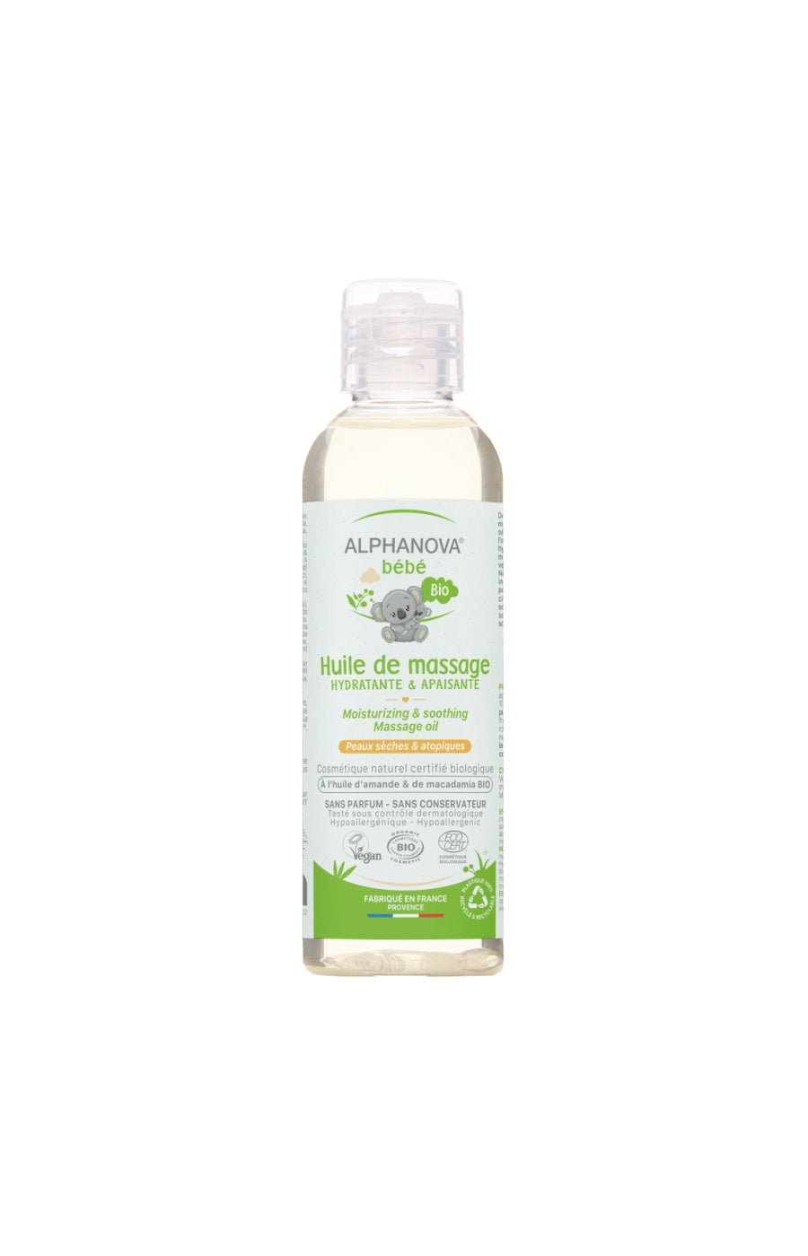 Huile de massage bio - Bébé - 100 ml