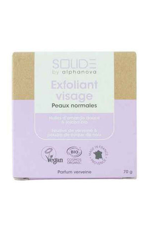 Nettoyant exfoliant solide bio - Huile d'amande douce & jojoba - 75 g