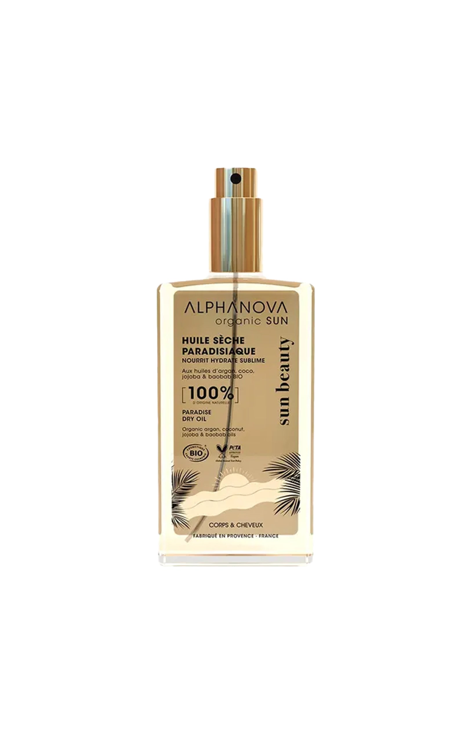 Huile sèche paradisiaque bio - Sun beauty