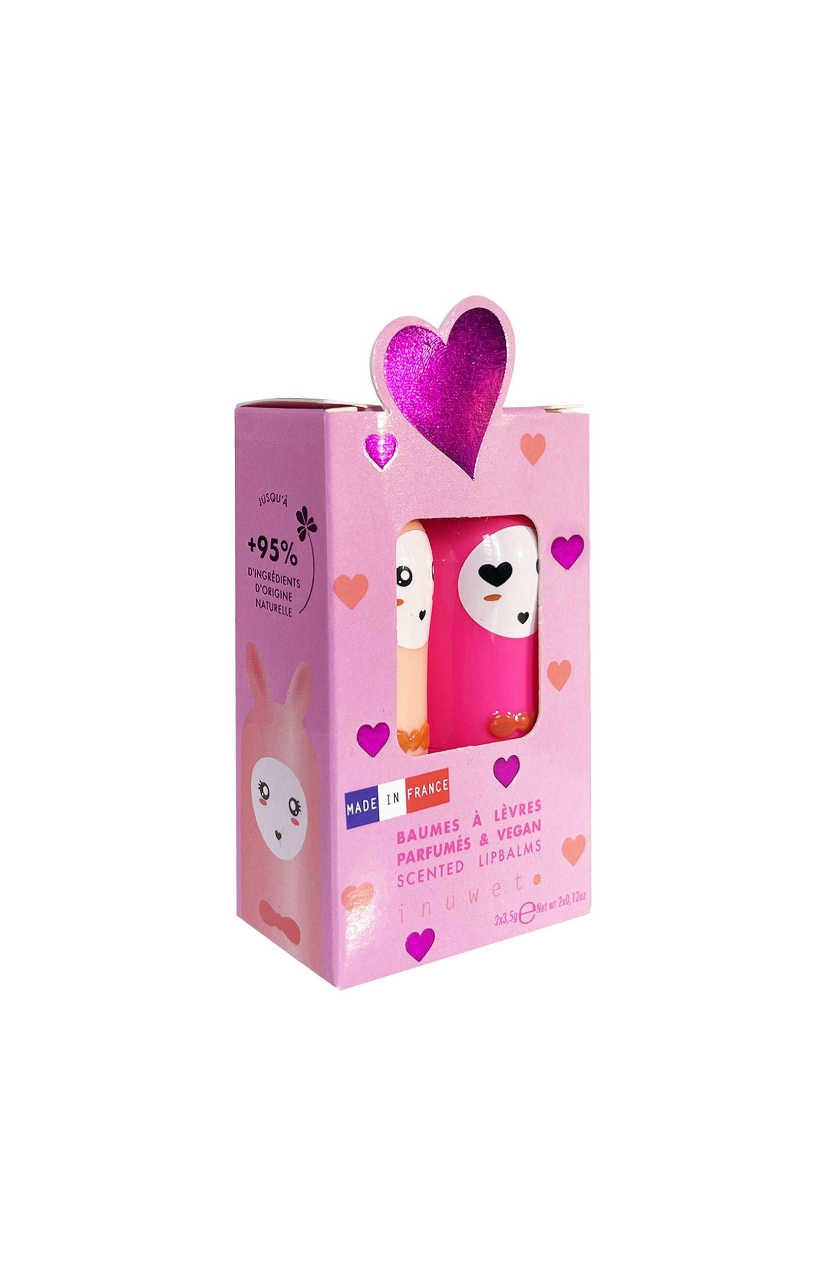 Coffret baumes à lèvres parfumés - Vanille & cerise - 2 produits