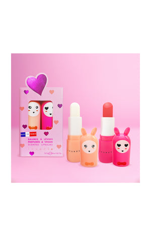 Coffret baumes à lèvres parfumés - Vanille & cerise - 2 produits