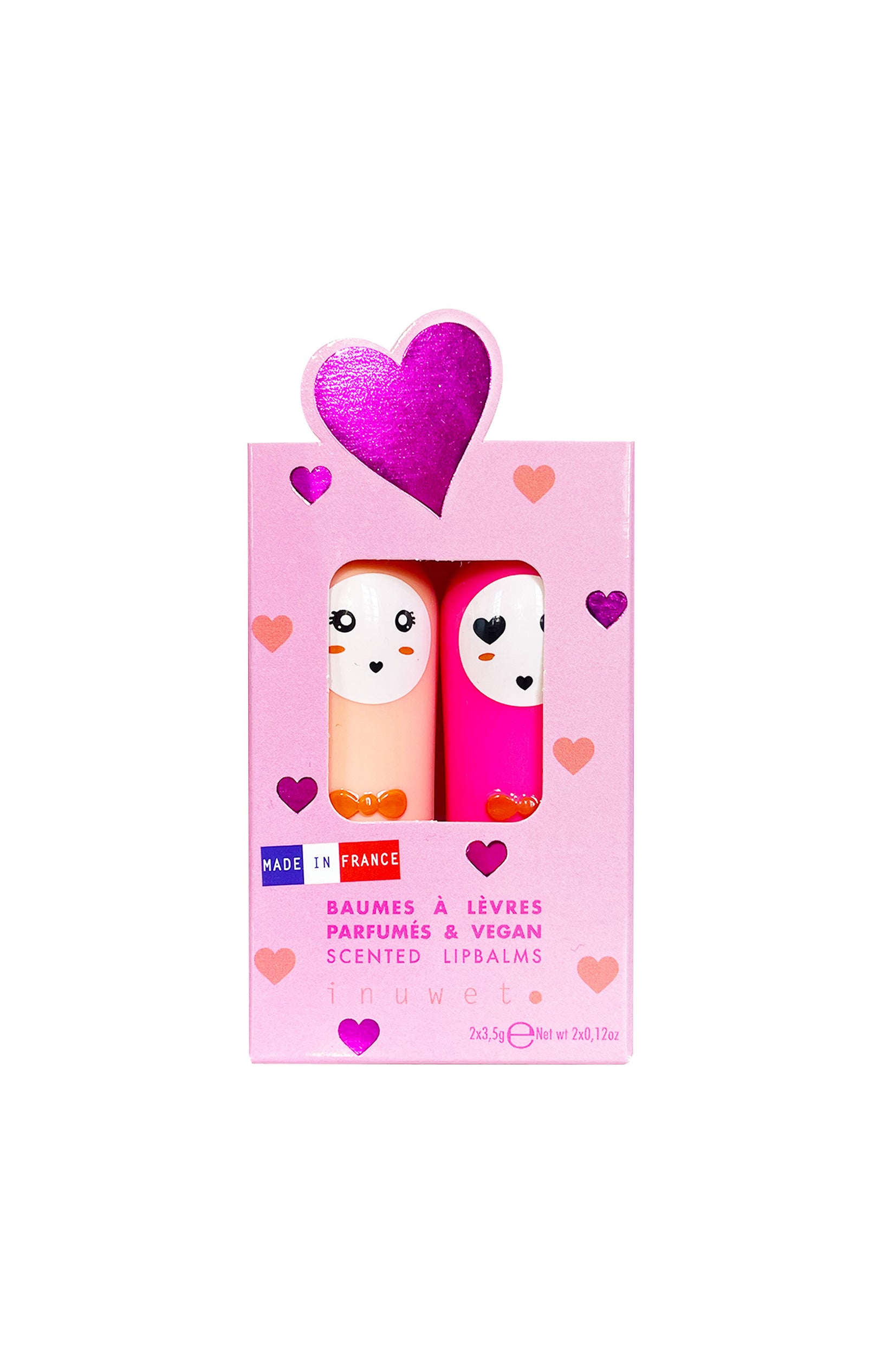 Coffret baumes à lèvres parfumés - Vanille & cerise - 2 produits