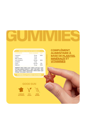 Gummies bronzage - Good Sun - Pêche - 1 mois
