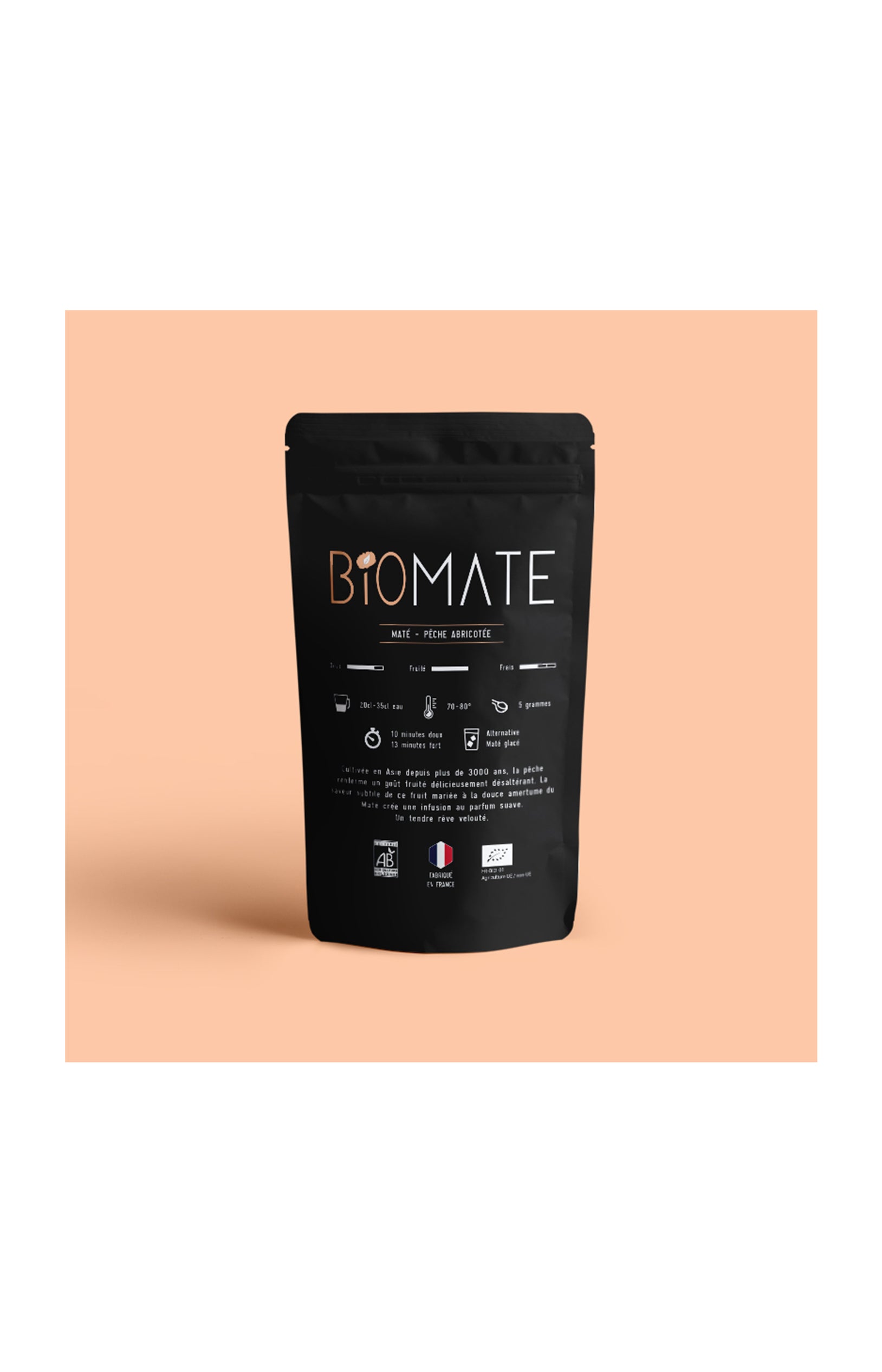 Maté pêche abricotée bio - 150 g