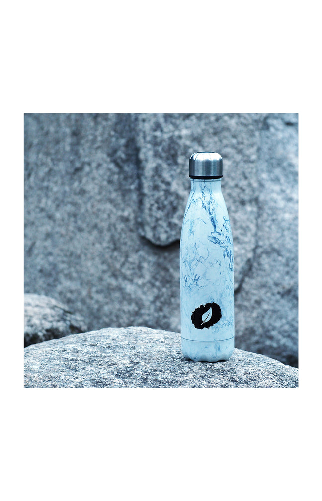 Bouteille isotherme - Marbré blanc