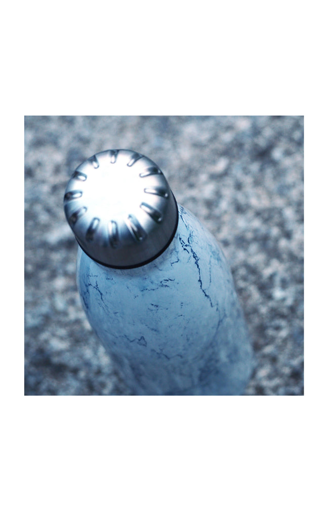 Bouteille isotherme - Marbré blanc