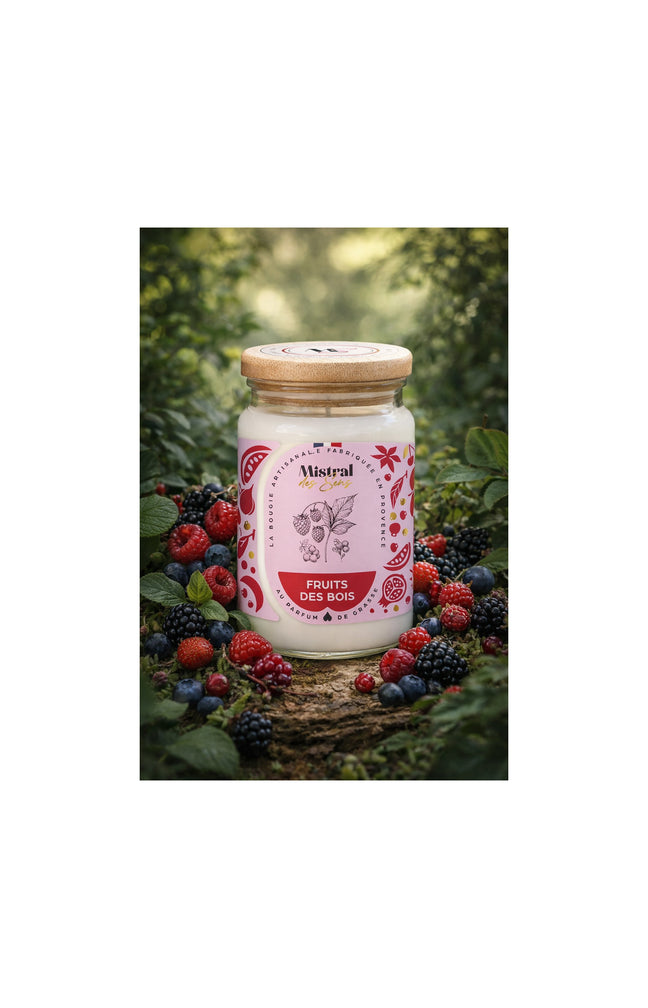 Bougie parfumée - Fruits des bois - 700 ml