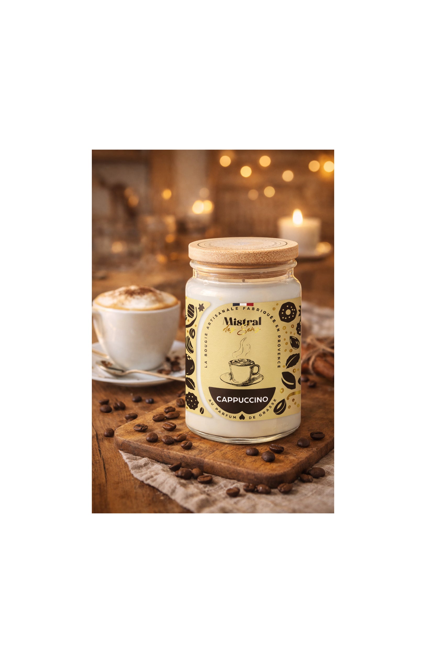 Bougie parfumée - Cappuccino - 700 ml