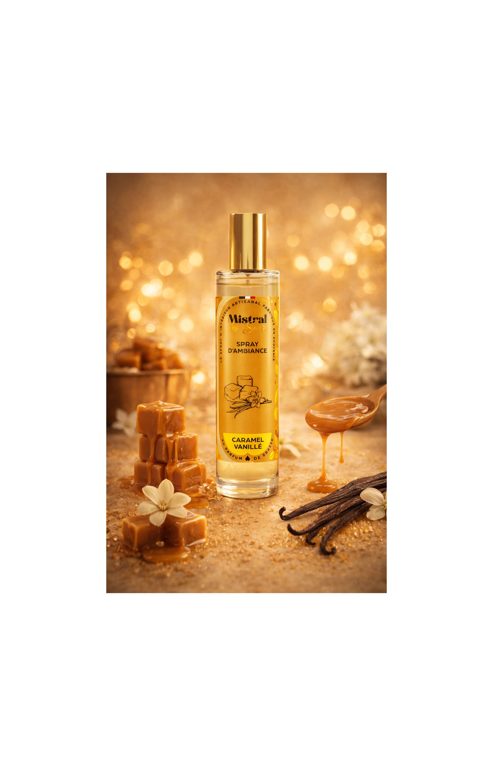 Spray d'ambiance - Caramel vanillé - 100 ml