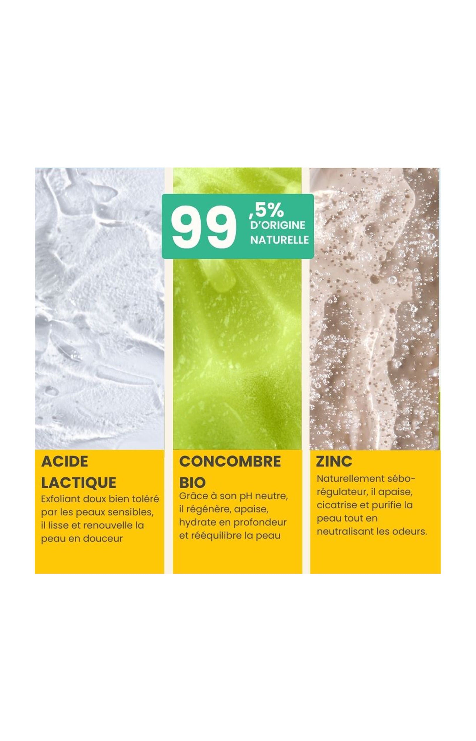 Lotion purifiante bio - Concombre - Peaux mixtes à grasses - 150 ml