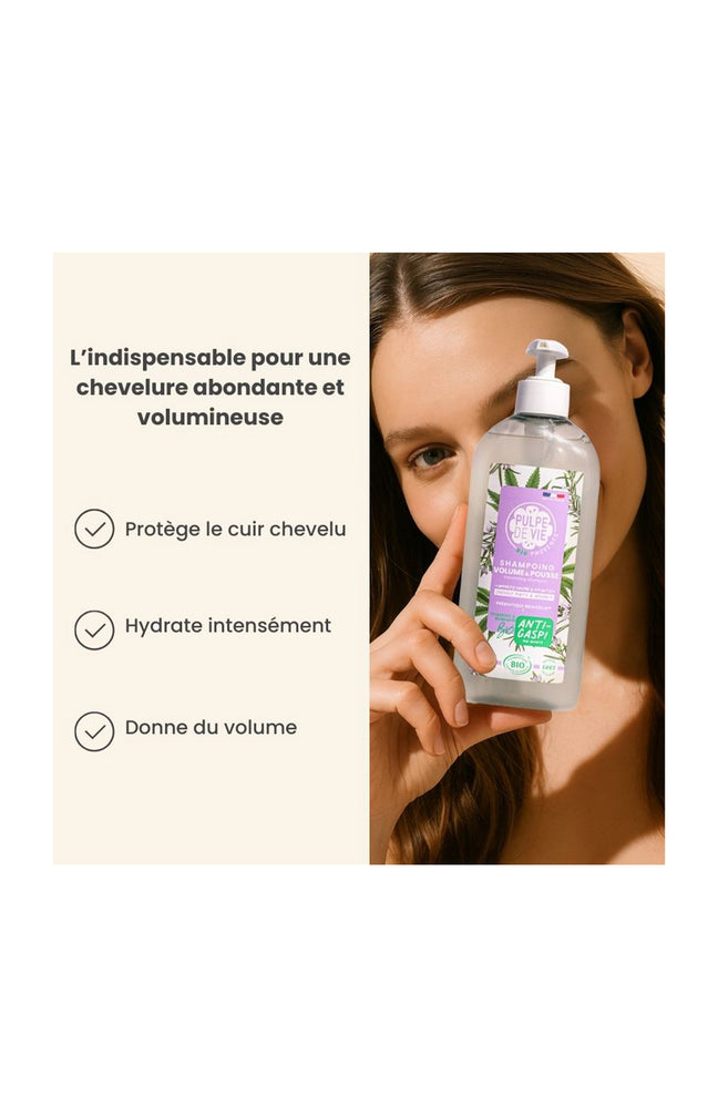 Shampoing bio - Volume & pousse - 400 ml