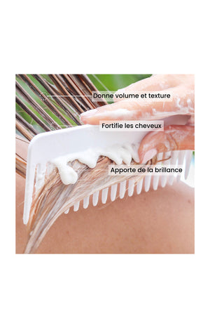 Masque capillaire bio 3-en-1 - Fortifiant & démêlant - 300 ml