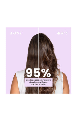 Masque capillaire bio 3-en-1 - Fortifiant & démêlant - 300 ml