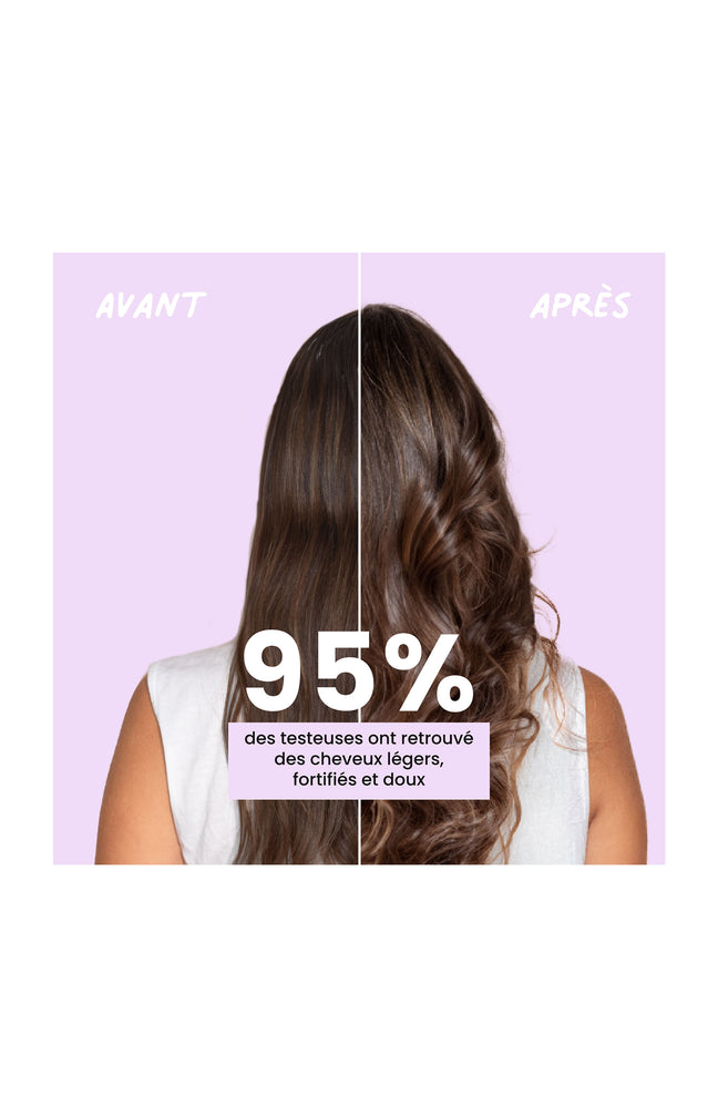 Masque capillaire bio 3-en-1 - Fortifiant & démêlant - 300 ml