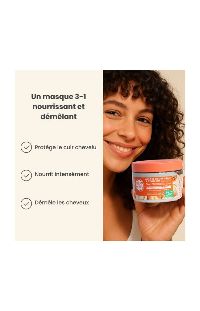 Masque capillaire 3-en-1 - Nourrissant & démêlant - 300 ml