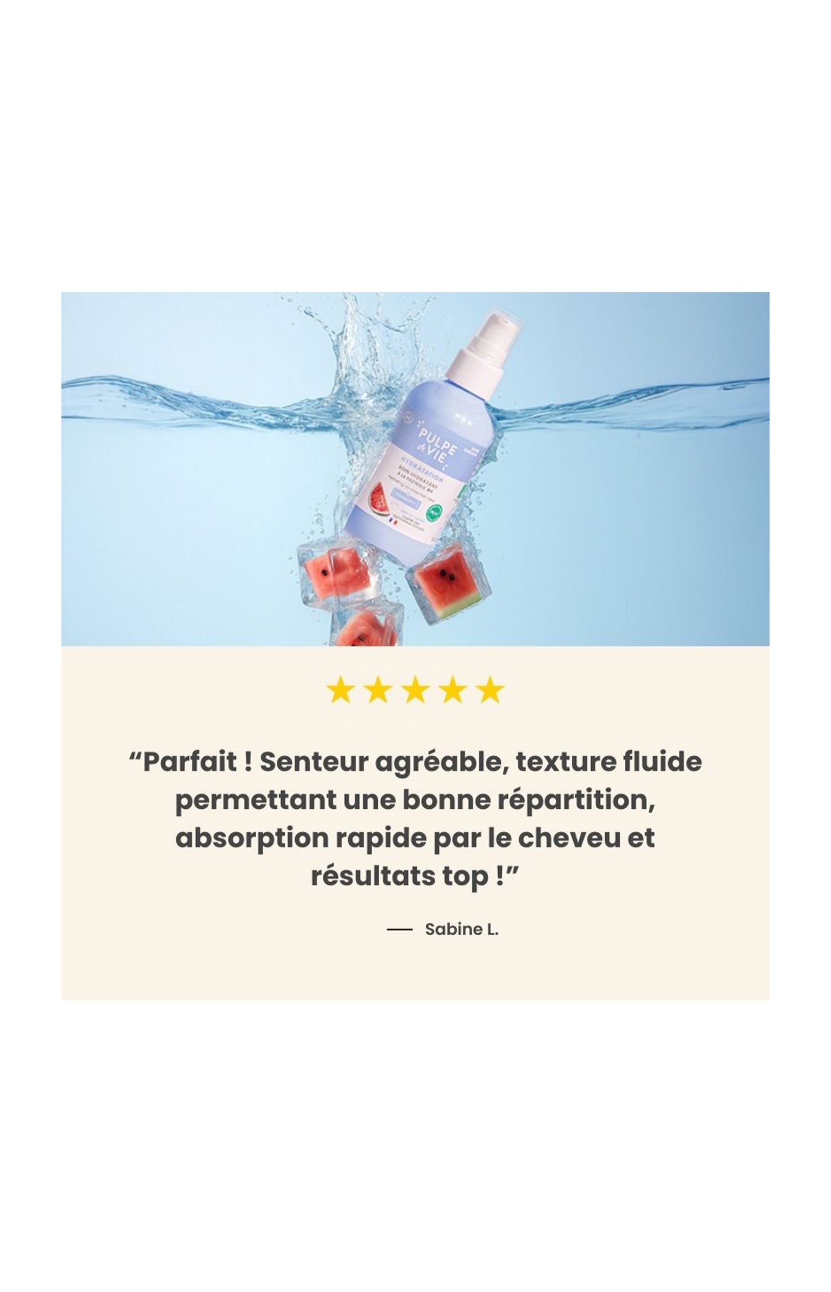 Soin hydratant bio - Sans rinçage - Cheveux - 100 ml