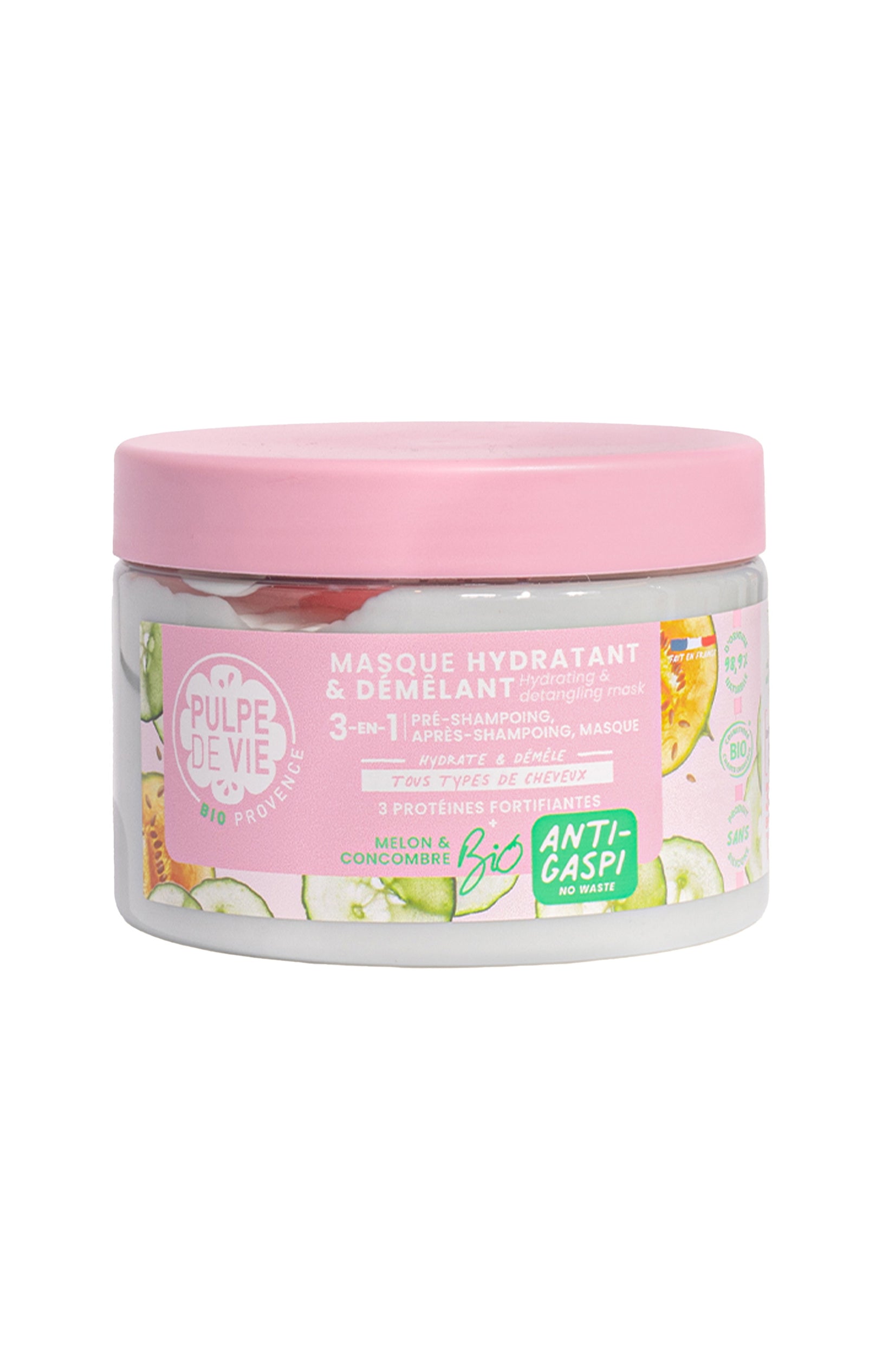 Masque capilaire 3-en-1 - Hydratant & démêlant - 300 ml