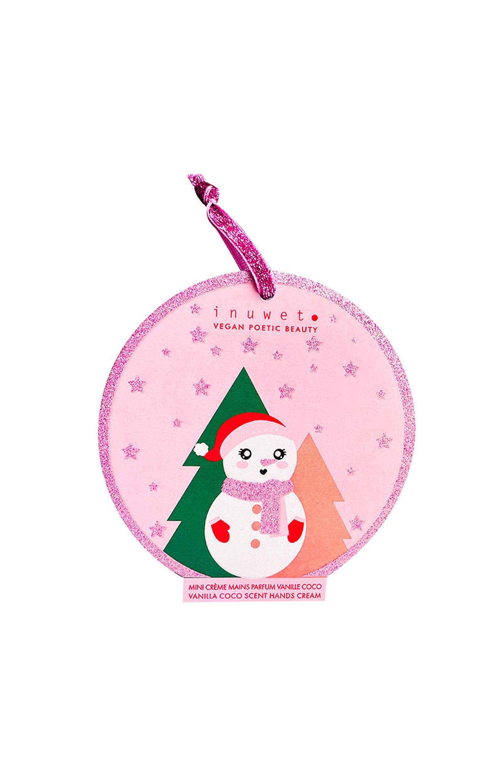 Boule de Noël & crème mains - Bonhomme de neige - Vanille coco - 20 ml
