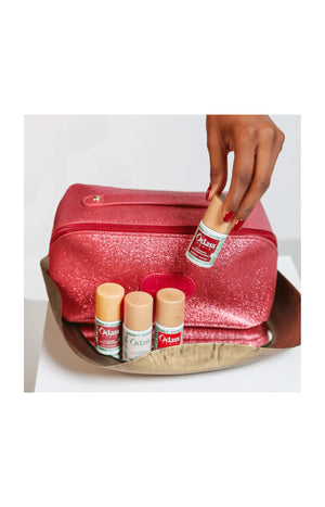 Trousse de beauté - Rose irisée