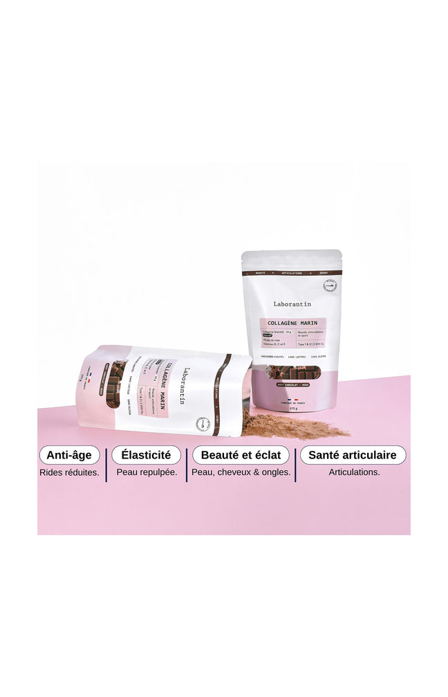 Collagène en poudre - Goût Chocolat - 3 x 375 g