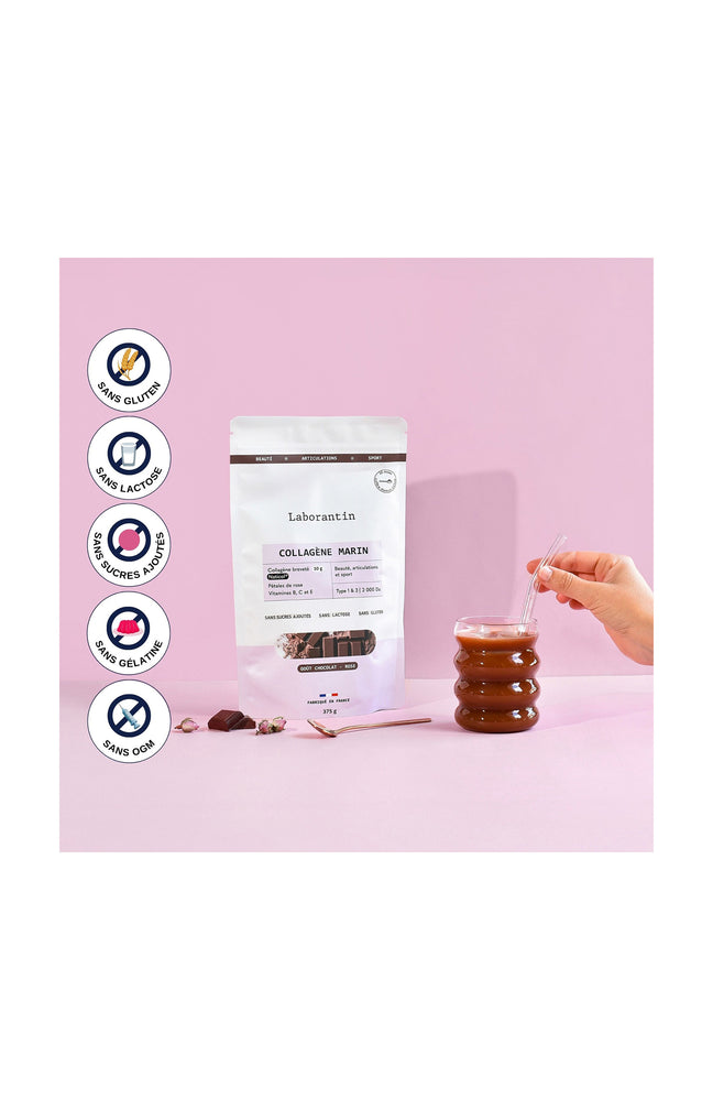 Collagène en poudre - Goût Chocolat - 3 x 375 g