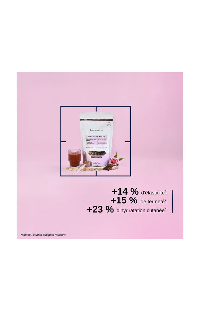 Collagène en poudre - Goût Chocolat - 3 x 375 g