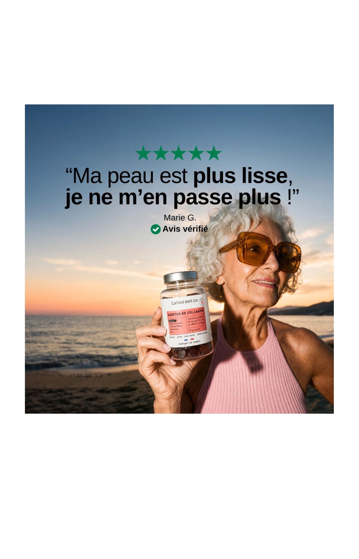 Gummies peau lumineuse - Collagène - 1 mois