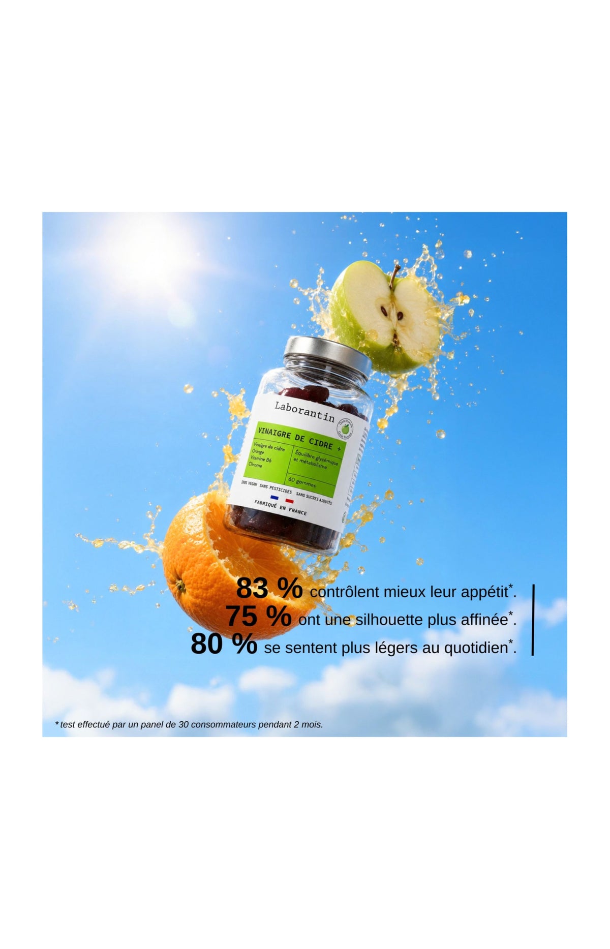 Gummies équilibre glycémique - Vinaigre de cidre - 1 mois