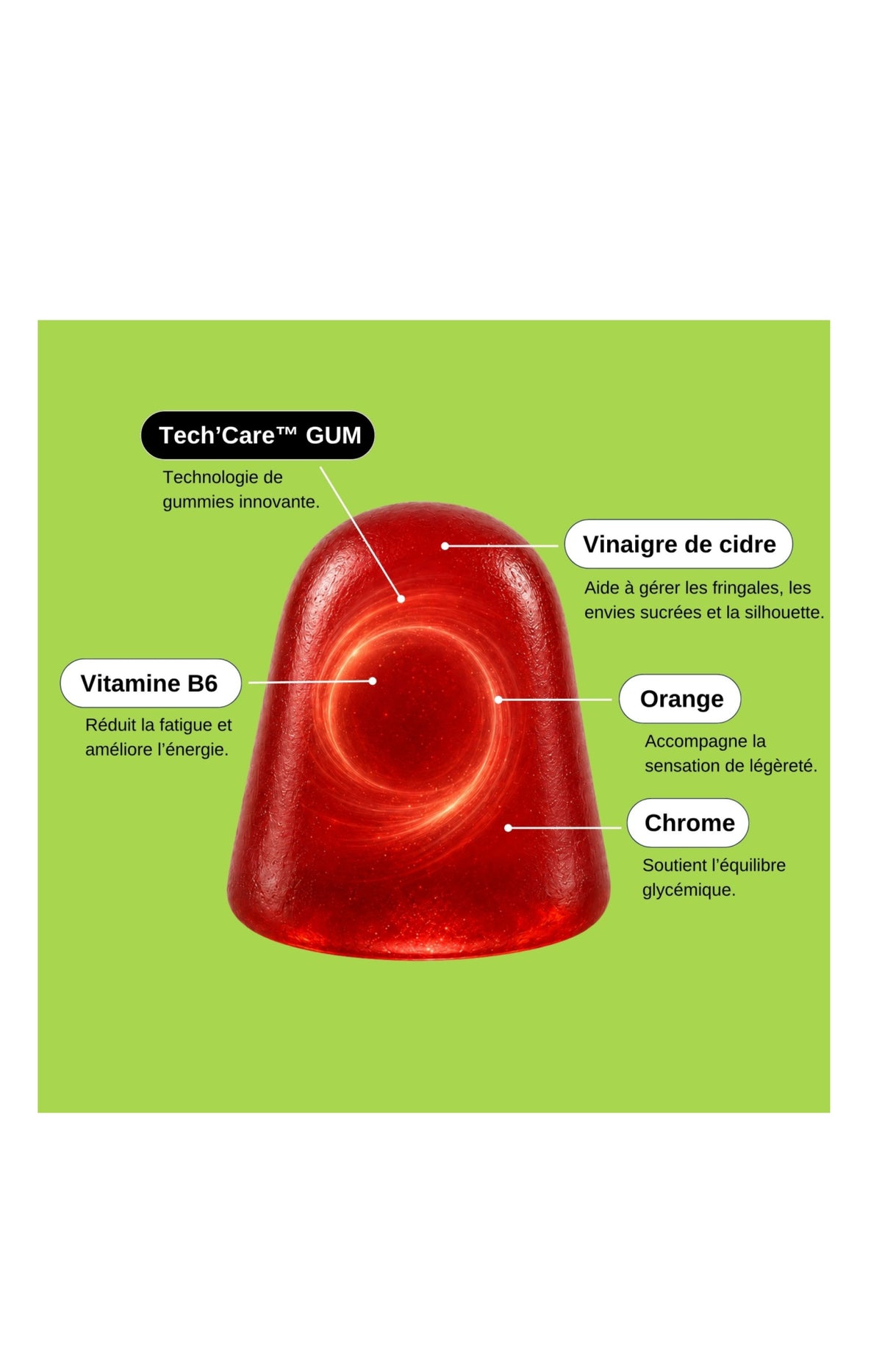 Gummies équilibre glycémique - Vinaigre de cidre - 1 mois