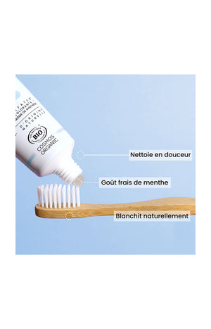 Dentifrice blancheur bio - Goût menthe - 75 ml
