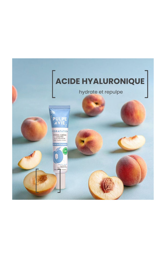 Soin hydratant bio - Pêche - Visage - 40 ml