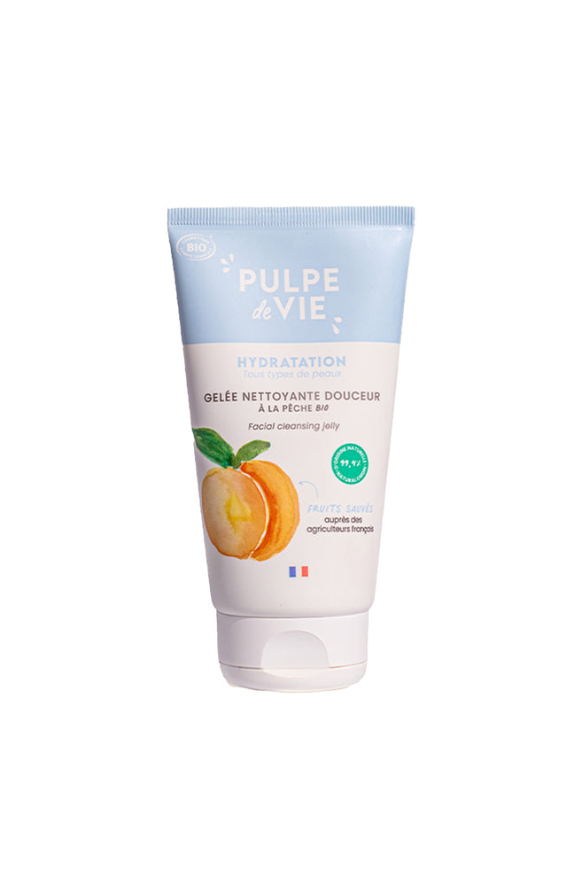 Gelée moussante bio - Pêche blanche - Visage - 125 ml