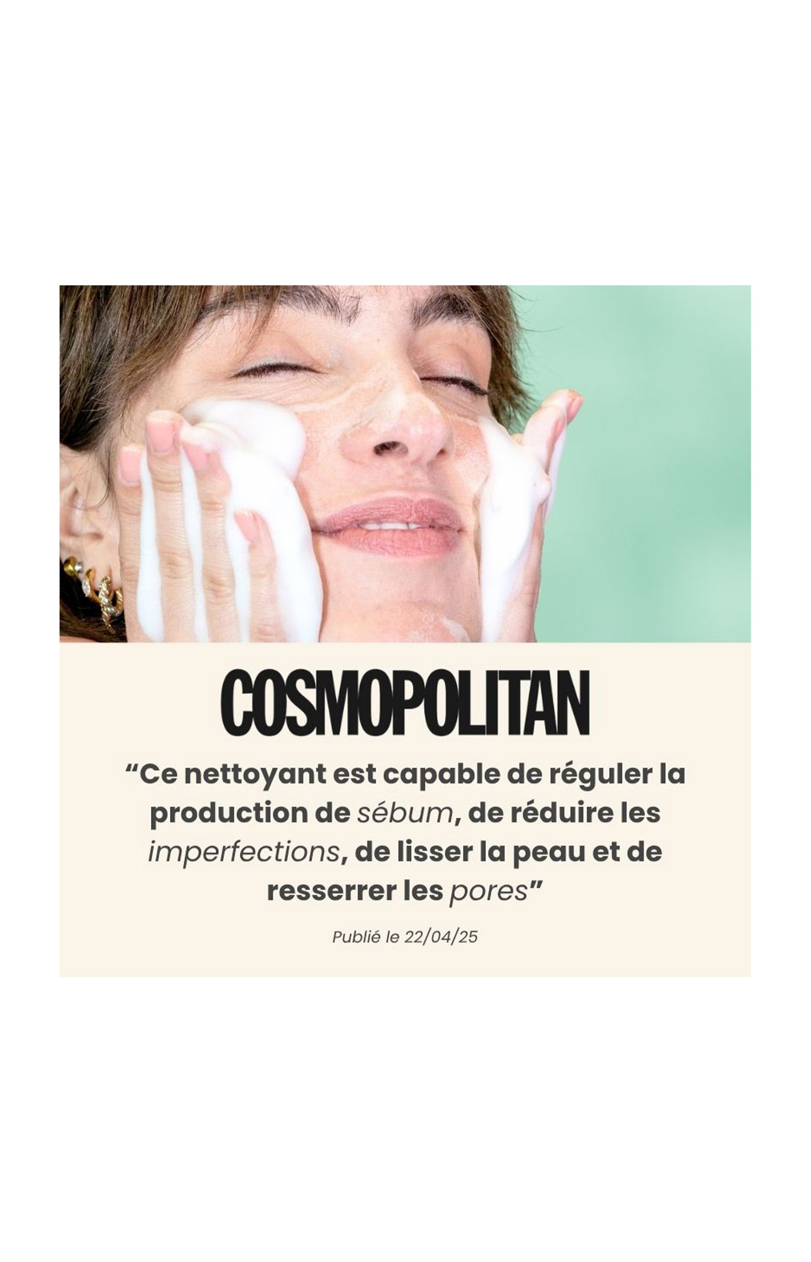 Mousse nettoyante bio - Visage - 125 ml